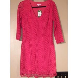 New with tags pink lacey Lilly Pulitzer dress